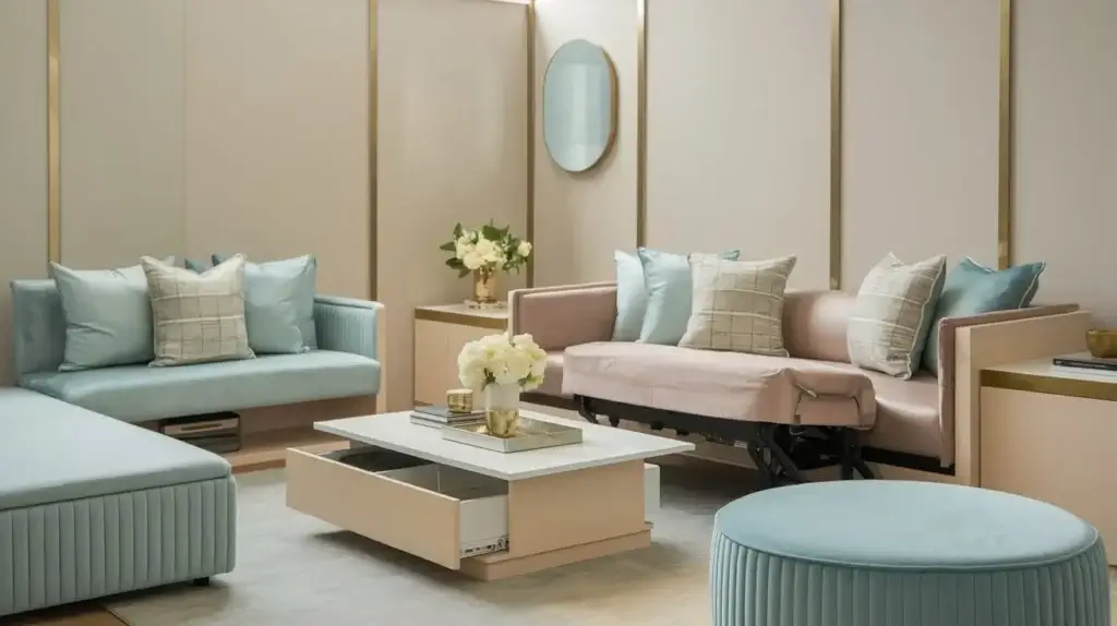 A stylish small living room